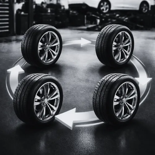 4 TIRES ROTATION