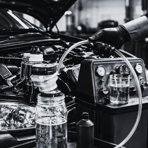 REAR BRAKE PADS + ROTORS + FLUID FLUSH service picture